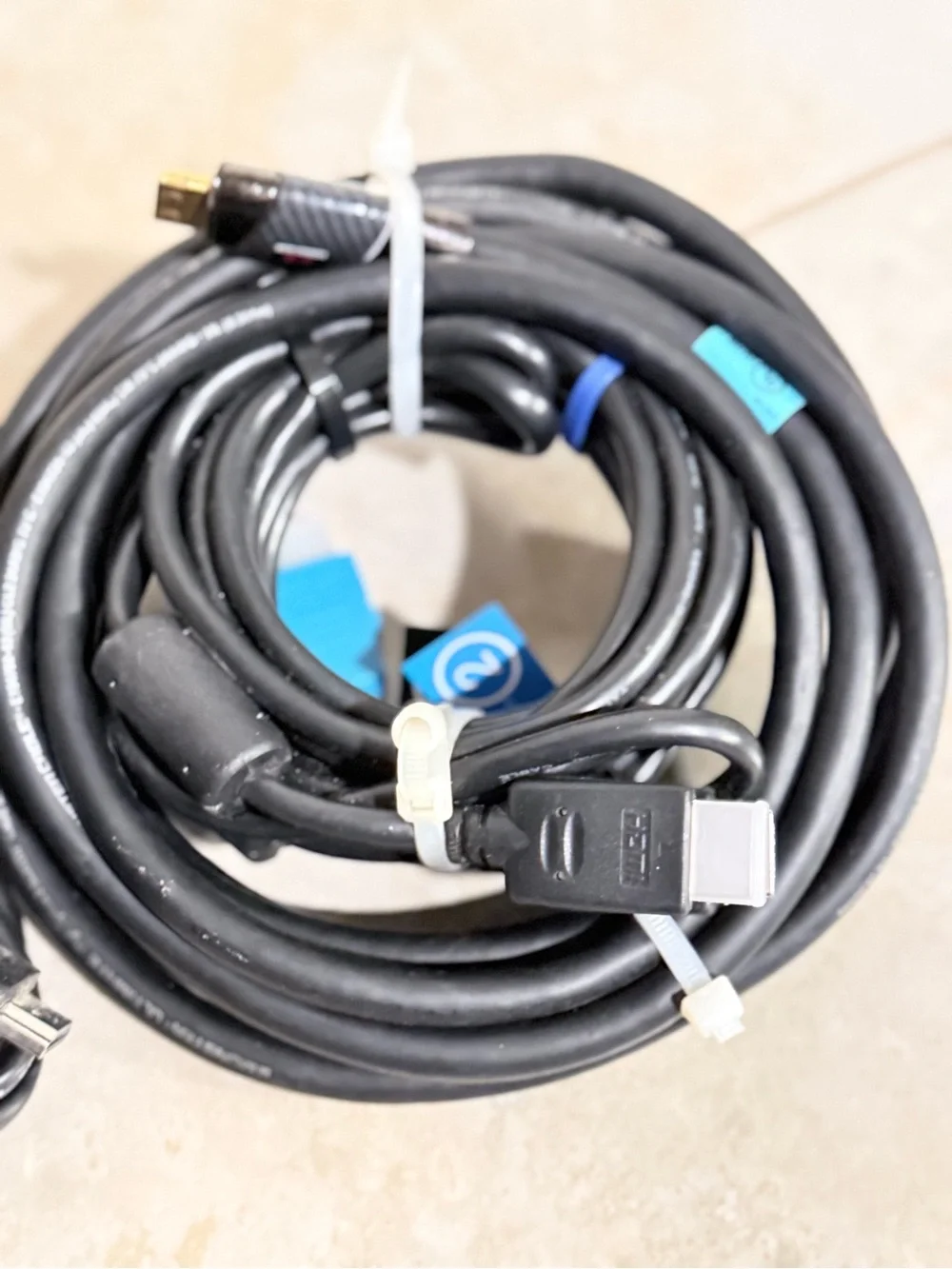 BUNDLE!! 5 HDMI To HDMI Cables! Various Lengths & Brands - All Working - EUC